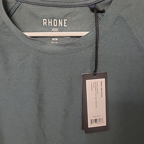Rhone Reign Long Sleeve Epsom Heather Size M - Picture 5 of 6